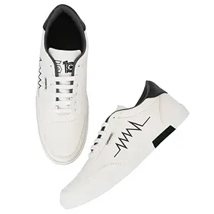 S10 Sport Causal Shoes for Men in White Color - 9 No. (1001-01)