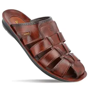 WALKAROO WG5306 Mens Sandals for dailywear and regular use for Indoor & Outdoor - Brown