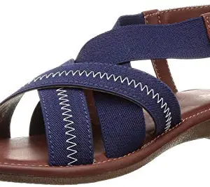 Bata womens NADIYA ELASTIC Blue Sandal - 4 UK (5619709)