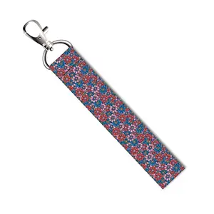 ISEE 360® Color Flower Pattern Lanyard Tag with Swivel Lobster for Gift Luggage Bags Backpack Laptop Bags L X H 5 X 0.8 INCH