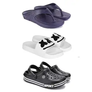 Men's Sandals | Lightweight Wear| Stylish & Easy to Wear For Men's PCV-SAN-(3-COMBO)-3153-3030-3014-9