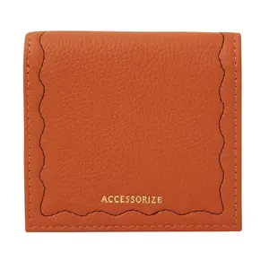 Accessorize London Women's Orange Wiggle Fold Cardholder