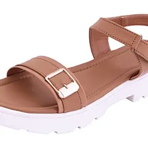 Right Steps Women's Brown Fashion Sandals - 5 UK (38 EU) (G5F-Beg-5)