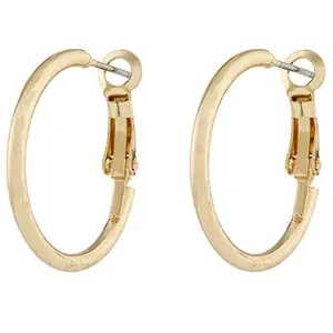 Accessorize London Small Simple Hoop Earrings Gold|One Size