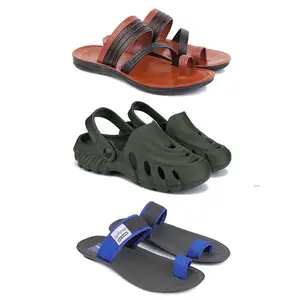 Men's Sandals | Lightweight Wear| Stylish & Easy to Wear For Men's PCV-SAN-(3-COMBO)-3151-3137-3134-10