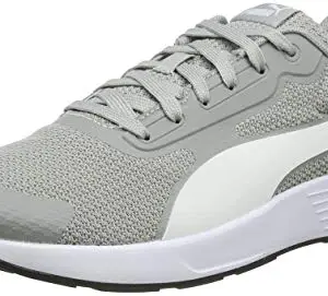 Puma Puma Unisex-Adult Taper Limestone-White-Black Running Shoe - 10 UK (37301806)