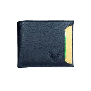 Goldalpha Men Casual Artificial Leather Wallet - (7 Card Slots) (Black, Beige)