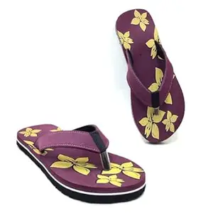 VAHMAH Daily Use Flipflop,Women Flipflops & Slippers,Slipper For Girl,Chappal Footwear(VMH-077-Maroon)_PT