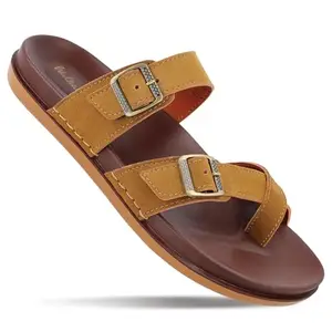 WALKAROO Men's Slip-On Comfort Sandals - WE1362 Chiku