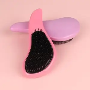 BlackBoss Lovely Hair Comb For Blow Drying, Styling, Curling, Detangling With Comfortable Grip For Kids, Women & Men SB1 (Pink)