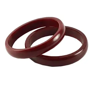 MAYA FASHION Maroon Plain Acrylic Bangle With Very Extra Large Size Elegant Extra Large Size Bangle | Perfect Fit for Plus Size banglesTrendy and Comfortable Fit for woman and girls | (Sku-ban914)
