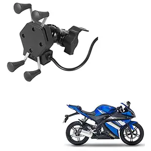 Auto Pearl -Waterproof Motorcycle Bikes Bicycle Handlebar Mount Holder Case(Upto 5.5 inches) for Cell Phone - Yamaha YZF-R15