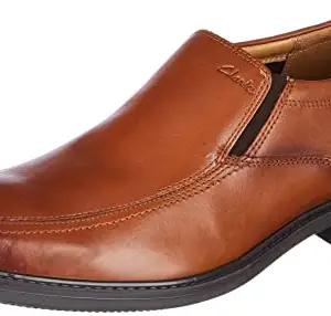 Clarks Lester Easy Dark Tan Lea UK-8