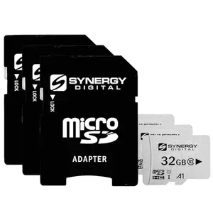 Synergy Digital 32GB Micro SDHC Secure Digital UHS-I Memory Cards, Compatible with Samsung Galaxy Note 4 Cell Phone - Class 10, U1, 100MB/s, 300 Series - Pack of 3