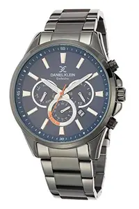 DANIEL KLEIN Stainless Steel Analog Blue Dial Men's Watch-Dk.1.12423-6