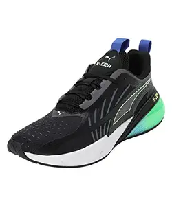 Puma Unisex-Adult X-Cell Action Black-Cool Dark Gray-Fizzy Lime Running Shoe - 11UK (37830101)