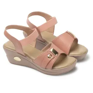 Iconics Women Sandal,Peach,UK-6