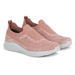 Aqualite PLS-254 Women Casual Shoes, Breathable Mesh Ladies Shoes, Lightweight Casual Shoes for Women Stylish Foam & PU Sole Slip-On with no Heel, Idol for Walking Jogging Travel Grey Copper Size-6