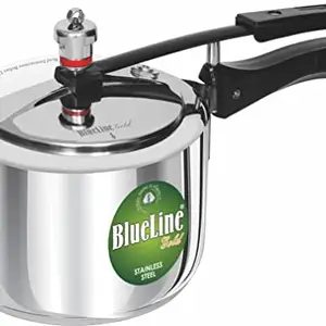 LINE GOLD Stainless Steel Induction Compatible Inner Lid Pressure Cooker, (3 Litre)