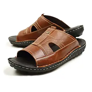 Buckaroo NEW NOLEN Genuine Leather Tan Casual Closed Sandal For Mens: Size UK 11
