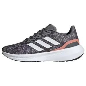 Adidas Women Textile RUNFALCON 3.0 W Running Shoe Carbon/FTWWHT/CBLACK (UK-7)