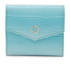 Caprese EVA Flap Wallet Small Aqua
