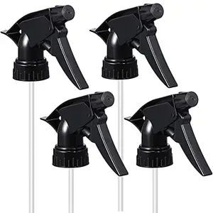 KWEL Plastic Trigger Sprayer Nozzle, Fits Standard - Black Pack of 6