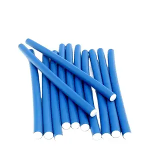 GLAMEZONE Holding Hair Curling Flexi rods Hair Curler (Blue)