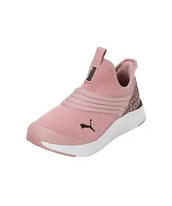 Puma Womens SR Sophia 2 Slip-On Logo Lux Future Pink-White-Black Running Shoe - 8 UK (37878802)