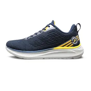 ABROS Men's Erin ASSG1474 Sports Shoes|Walking Shoes|Gym Shoes for Men's_Navy/Mustard_6UK