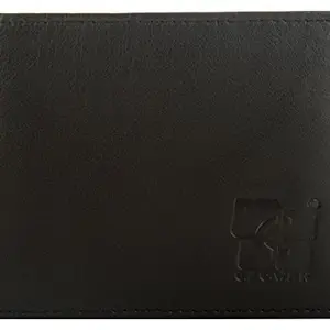 Clover Black Men's Single Fold Wallet (305-1)
