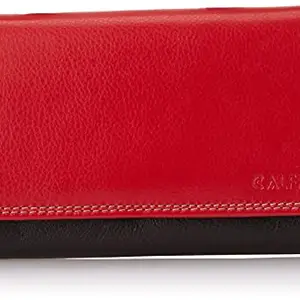 Calfnero Black-Red Women's Wallet (MK-57-Black-Red)
