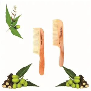 C I BLACK BOOM CIBLACK BOOM Combo2 is a testament to precision and aesthetics, offering a pair of premium organic green neem wooden combs tailored to suit diverse styling needs.