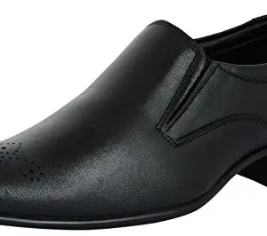 Auserio Men's Black Leather Formal Shoes - 10 UK/India (44 EU)(SS 261)