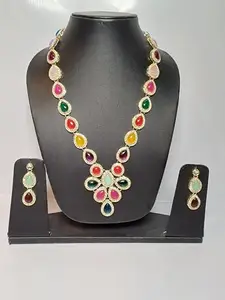Women For Necklace Set (Multi Colour)