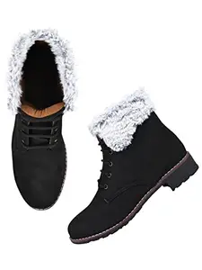 TRYME Comfortable Fashionable Stylish Short Casual Boots for Women's and Girls