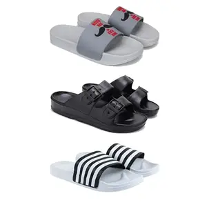 DRACKFOOT Men's Sandals | Lightweight Wear| Stylish & Easy to Wear For Men'S GRT-San-(3-COMBO)-1590-3115-3026-9
