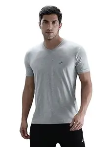 CROCODILE Men Solid Sport Fit T Shirt | Round Neck | Short Sleeve | Regular Length | Basic Casual Pull On Topwear