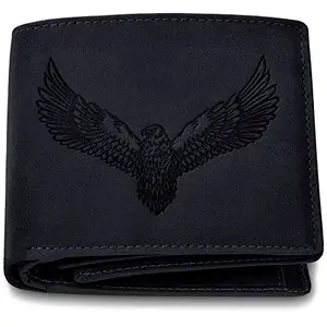 URBAN FOREST Zeus Vintage Black Leather Wallet for Men