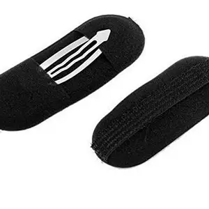 BAERFIT Black Sponge Bump Up Hair Clip Volume Inserts Magic Hair Styling Tools Hairstyle Maker Accessories for Women Heightening Side Hairstyle, Hair Puff Clips - 2pcs