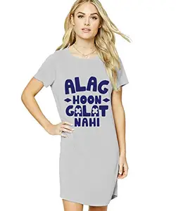 Stylish Cotton Blend Printed T-Shirt for Women | Casual Wear | Soft & Comfortable Fabric | Trendy Short Sleeve (Grey_X-Small_Pack of 1)#2468