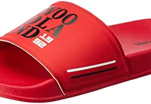 Woodland Men's Red PU Slipper-9 UK (43 EU) (FF 4051021)