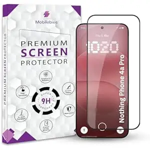 Mobilebies Premium Tempered Glass Screen Protector Guard For Nothing Phone 4a Pro 5G (6.83 Inch, Pack of 1) | Edge to Edge Coverage With Easy to installation kit