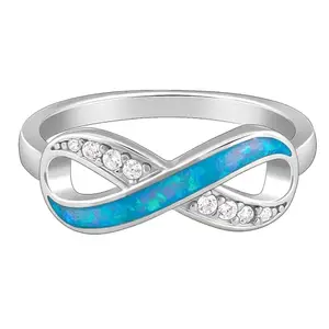 GIVA 925 Silver Infinite Beauty Ring| Gifts for Women and Girls | With Certificate of Authenticity and 925 Stamp | 6 Months Warranty
