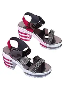 WalkTrendy Womens Synthetic Grey Sandals With Heels - 4 UK (Wtwhs297_Grey_37)