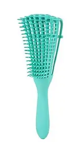 XVIA Itching and scalp Massager Detangler Brush with 8 Rows Spacing Clip | Removes Knots and Tangles, Wet & Dry Hair Curly & Long Hair Products Gift For Women(1Pcs)