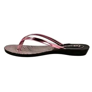 AEROBLU L Pink Synthetic Solid Casual Lightweight Open Toe Comfortable Flat Slipper For Women (AE2458-L PINK-35)