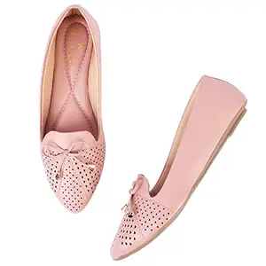 XE Looks Lazer Casual Pink Bellies for Women -UK 6