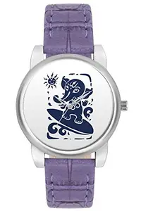 BIGOWL Cute Ganesha Illustration Designer Analog Wrist Watch for Women