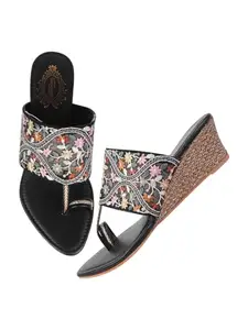 Shoetopia Women's HM-165 Heeled Sandal-7 Kids UK (HM-165-Black)-EU40